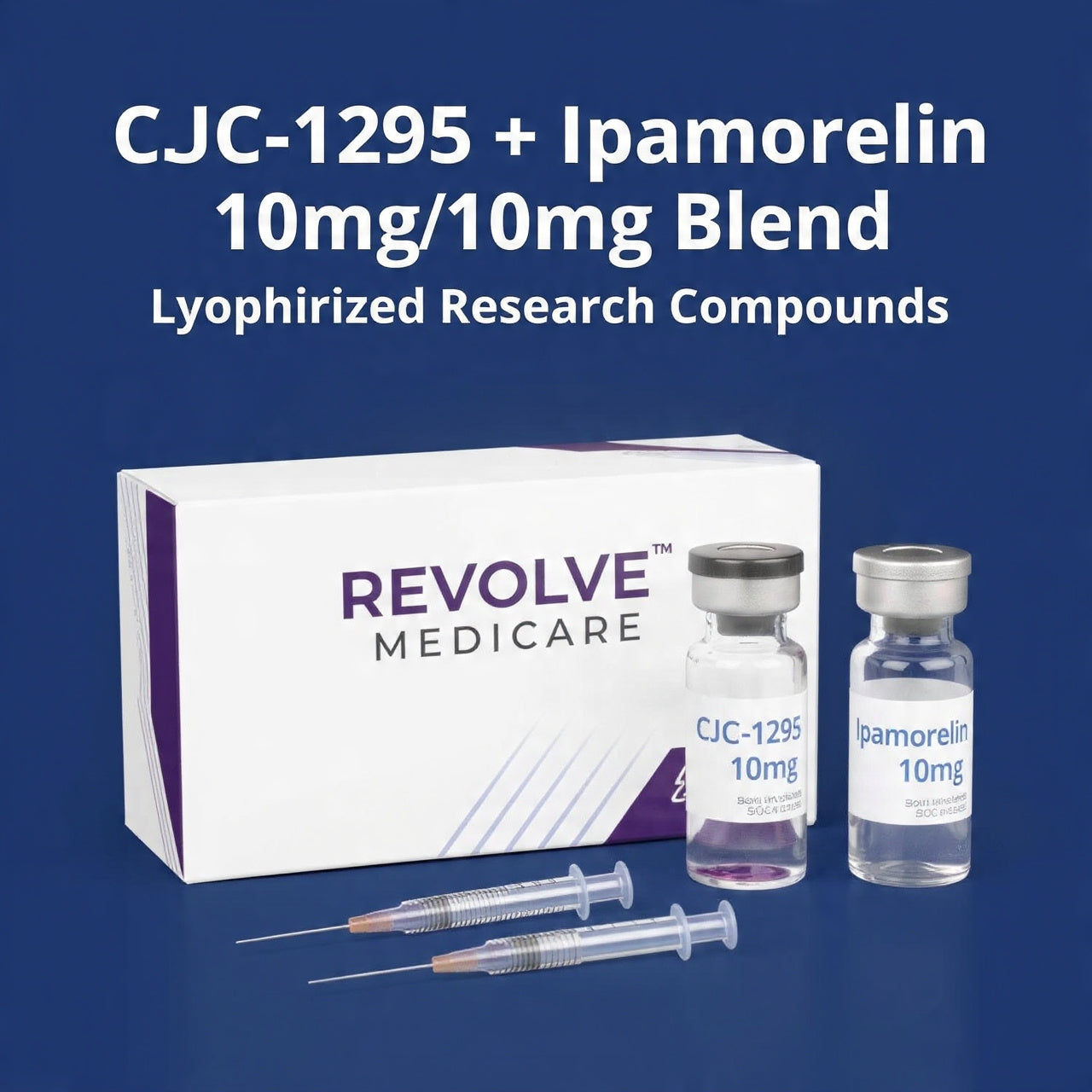 CJC-1295+ Ipamorelin 10mg/10mg Blend Lyophilized Research Compound
