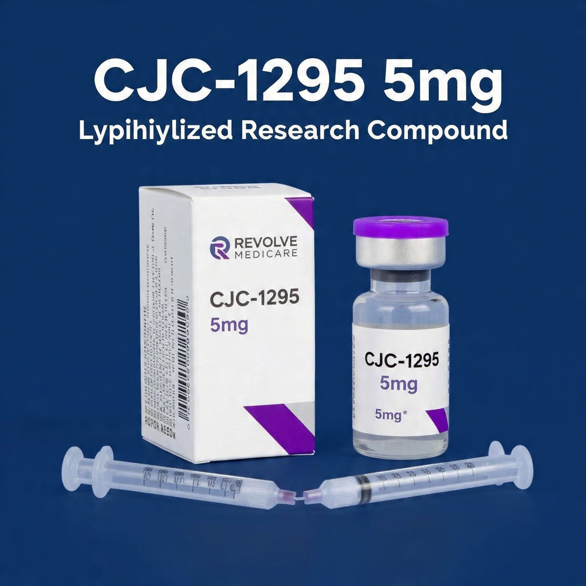 cjc-1295 ipamorelin lyophilised (no DAC) 5mg + 5mg | Research Peptide EU CJC-1295 & Ipamorelin Blend For