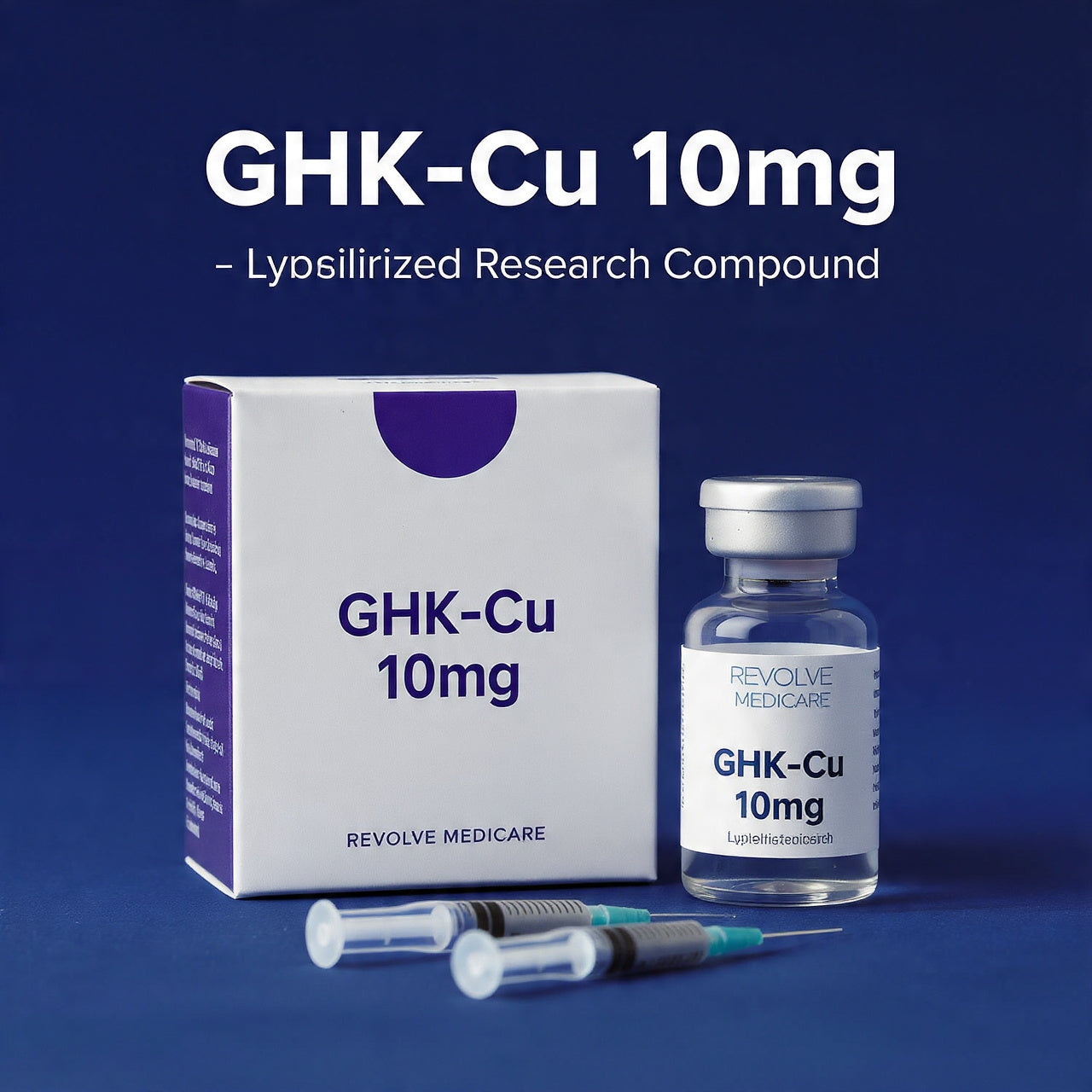 GHK-Cu 10mg-Lyophilized Research Compound